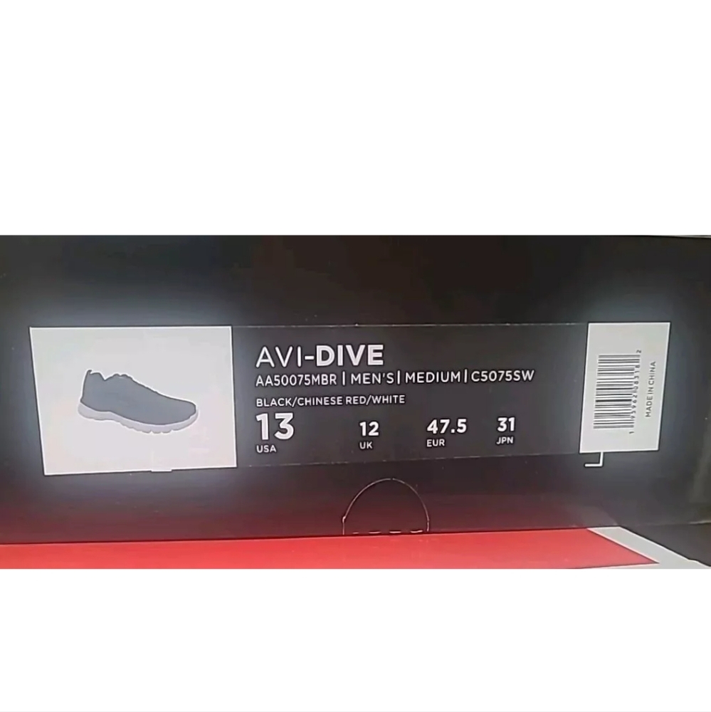 NEW Avia Avi-Dive Mens  Light Weight Comfort Memory Foam  Sneakers  Black 13 New